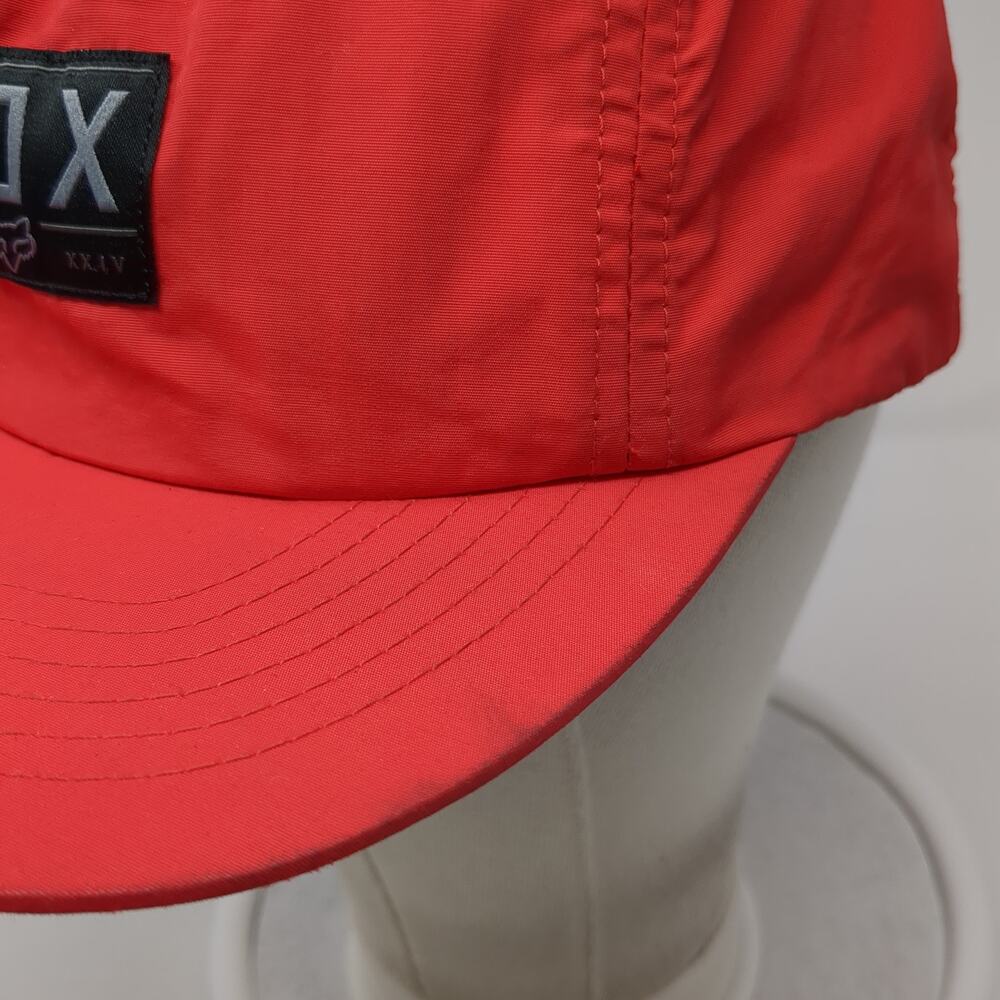 Fox Patch Snapback Hat Red One Size Adjustable Ve… - image 6
